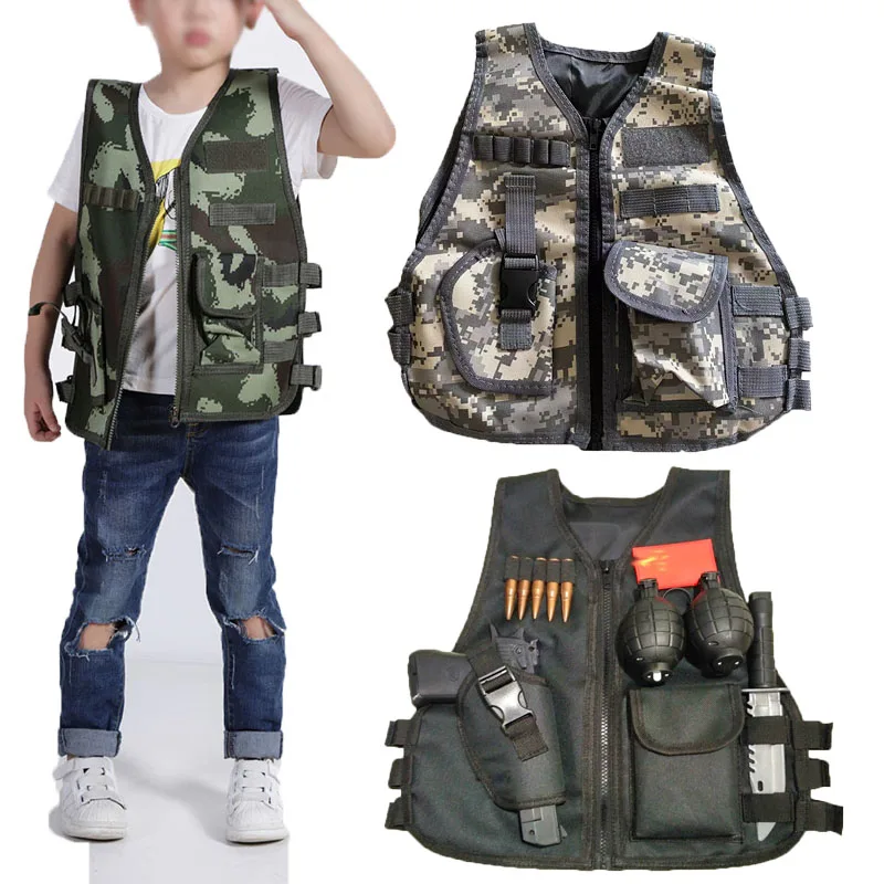 Outdoor Hunting Games For Kids - Армейский болельщик, уличный детский жилет, тактический